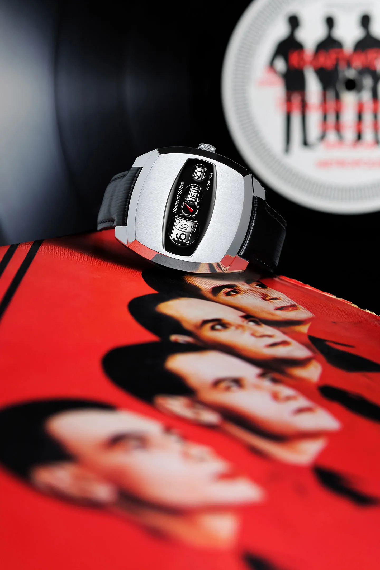 Humbert Droz wristwatch, studio product photograph